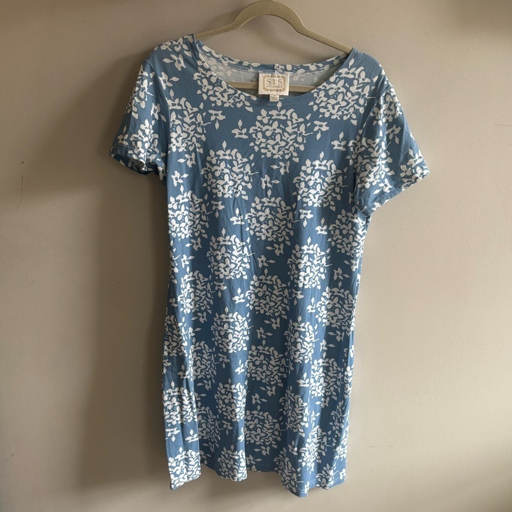 Sail to Sable Blue Hydrangea Dress